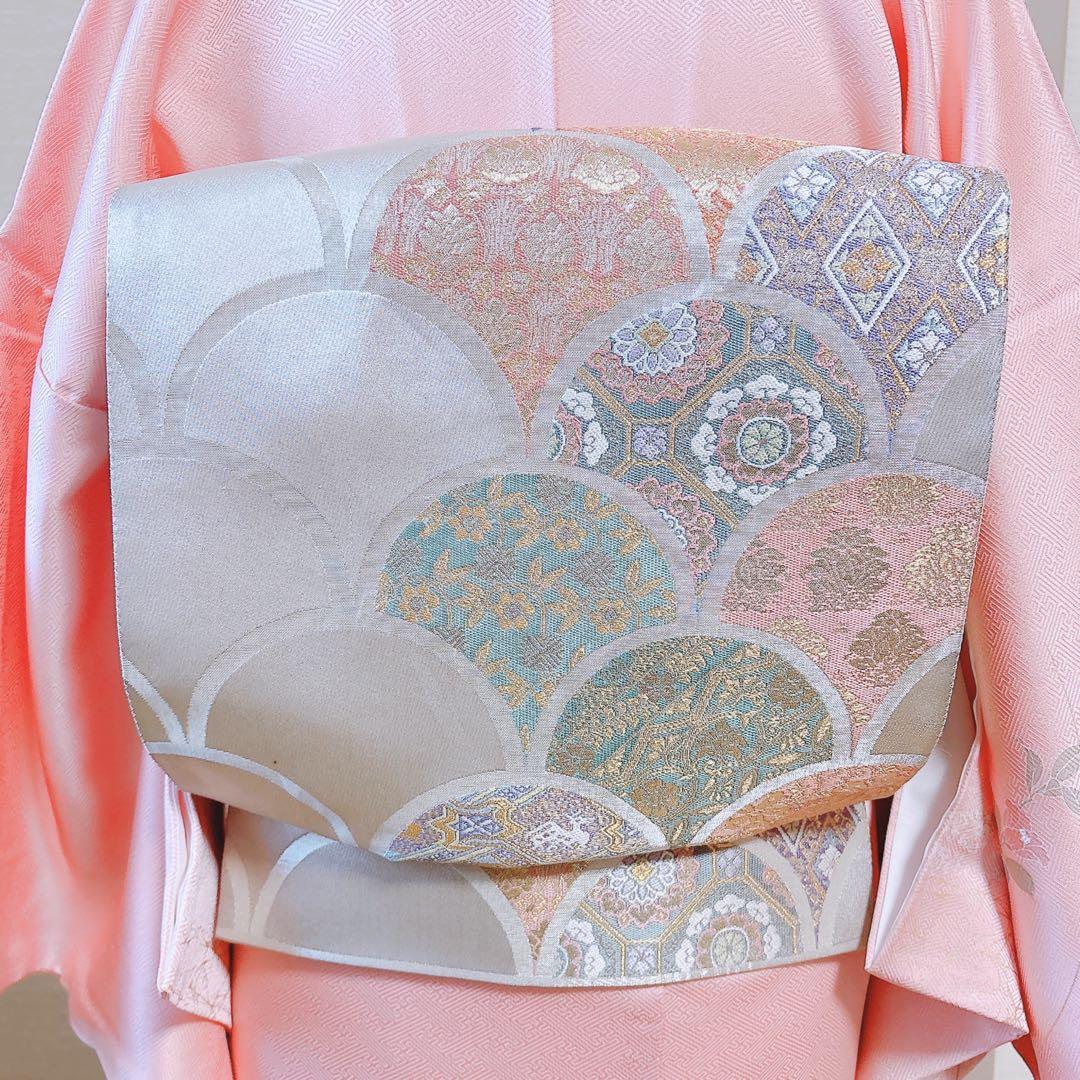 20日まで　訪問着　フルセット 裄67 卒業式　入学式　お宮参 S M袋帯