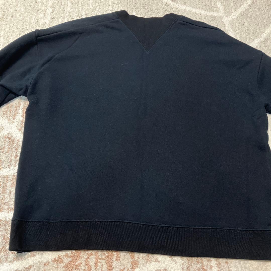 ビアズリー　サイドジップ裏起毛プルオーバー　ブラック