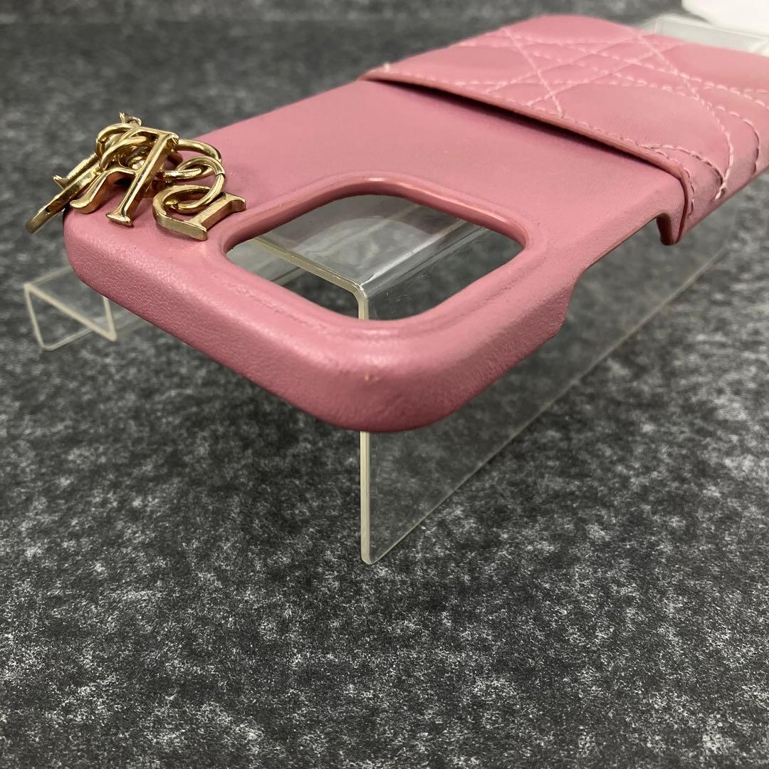 大人気☆クリスチャン ディオール☆iPhone13Proケース☆レザー☆ピンク！