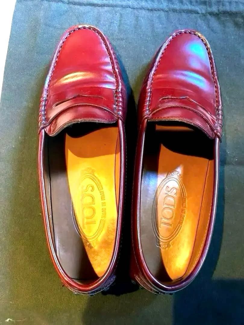 TOD,Sトッズ　ローファー　36.5 バーガンディ