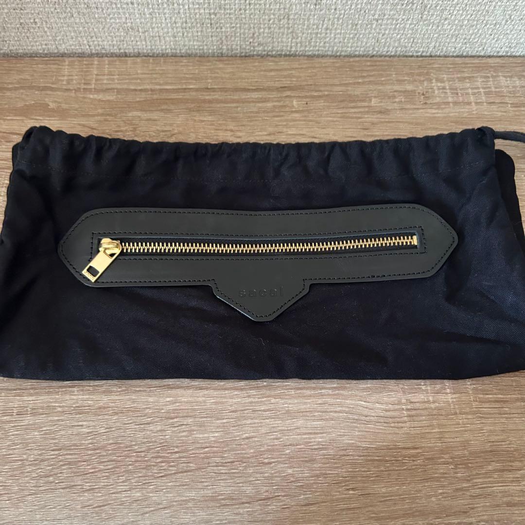 sacai 編み込みデザイン かごバッグ