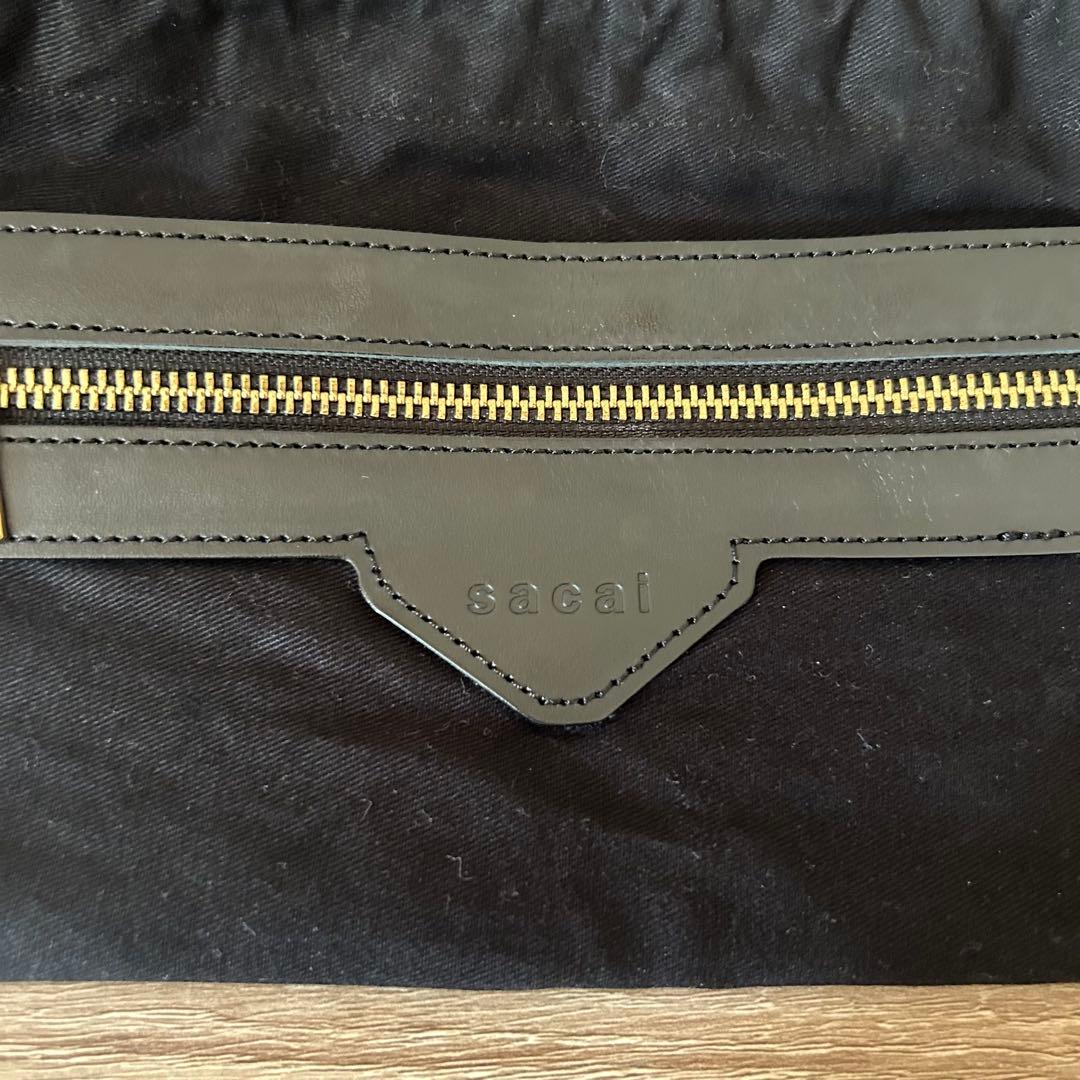 sacai 編み込みデザイン かごバッグ