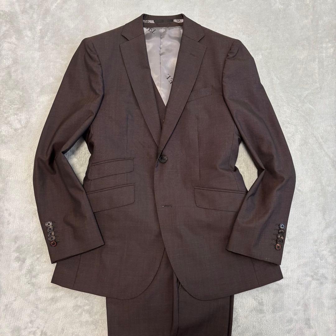 美品✨ブラックレーベルクレストブリッジ×カノニコ 3ピース セットアップ スーツ