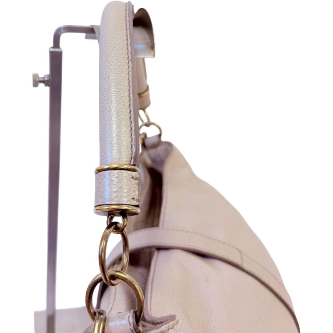 Burberry オールレザー ワンショルダーバック シャドーチェック 2way