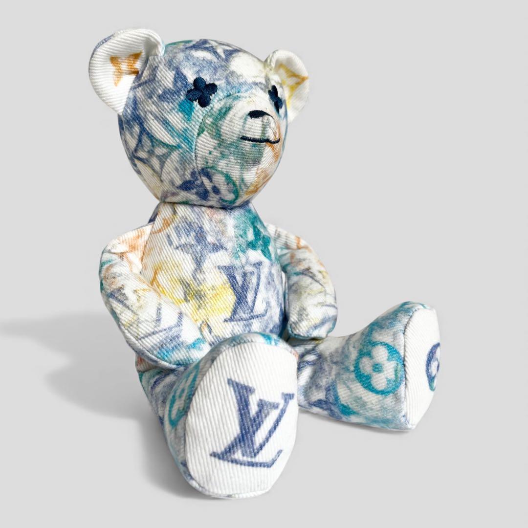 未使用品 ルイヴィトン ドゥドゥ ルイ テディベア モノグラム フラワー 人形