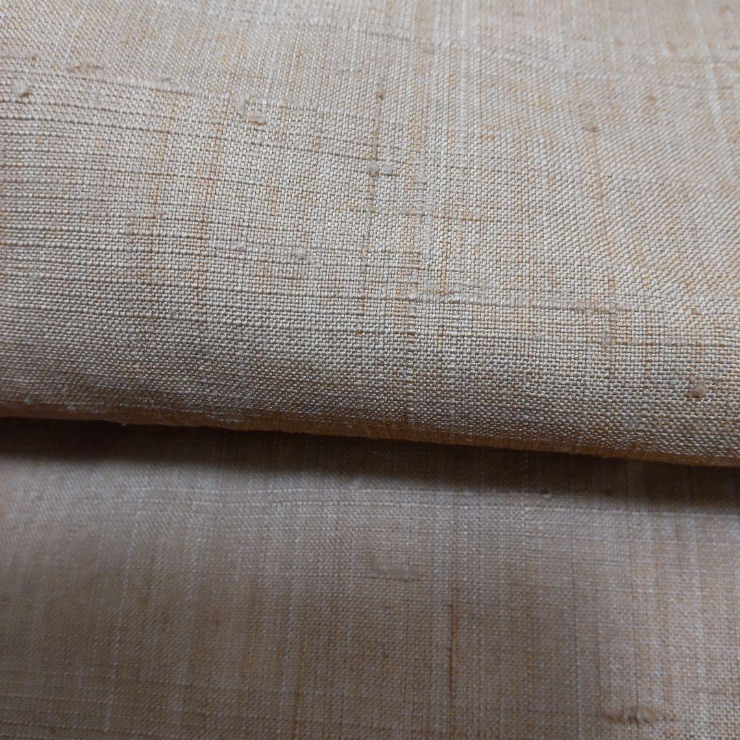 正絹　本草木染　生紬　着尺　反物（８３）