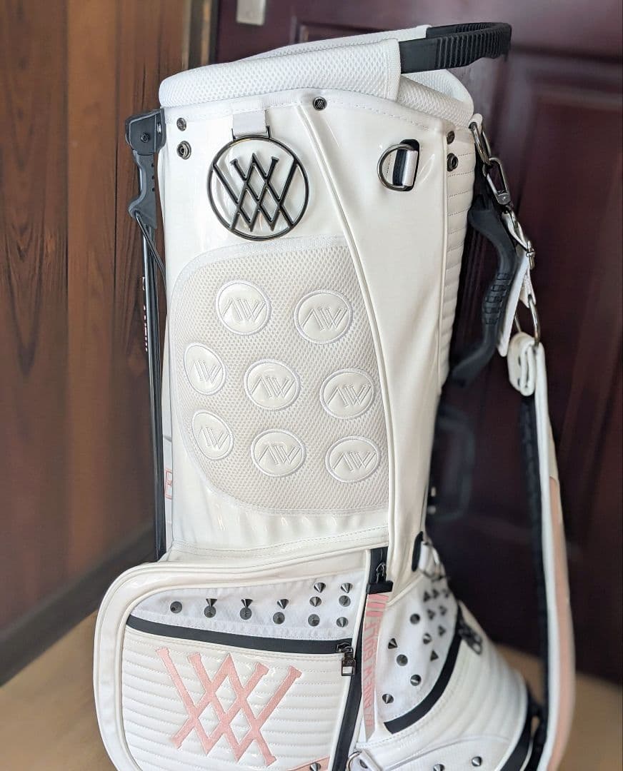 ANEW （美品）⭐️ スタンドキャディバッグ　透明カバー、ベルト未使用