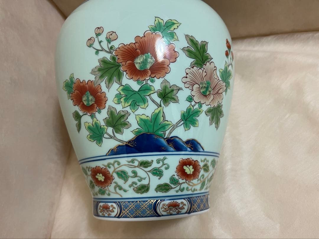 弥左エ門　芙蓉桜　壷型　花瓶