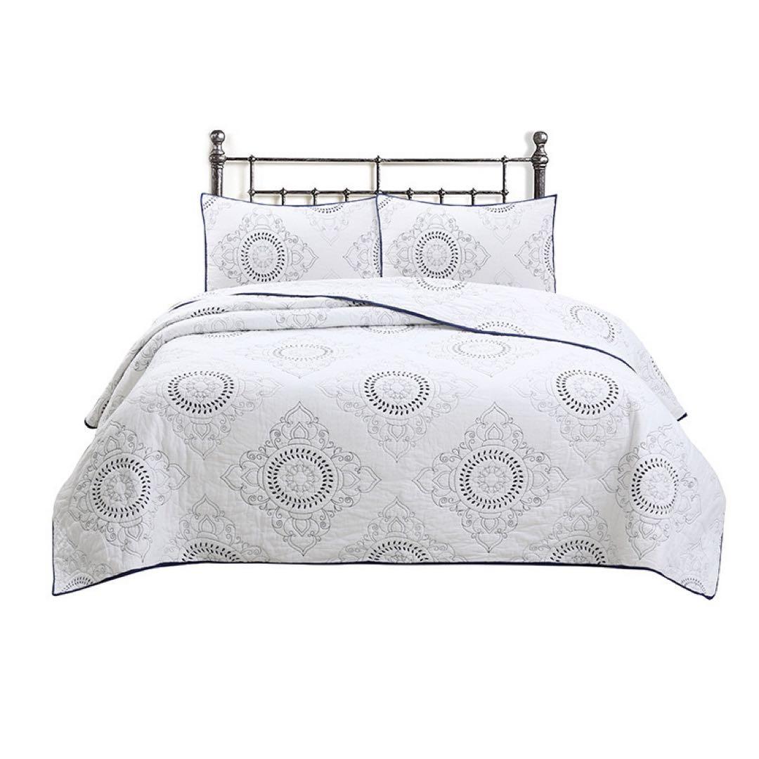 キルトベッドカバー3点セット綿マルチカバー キルティング 202