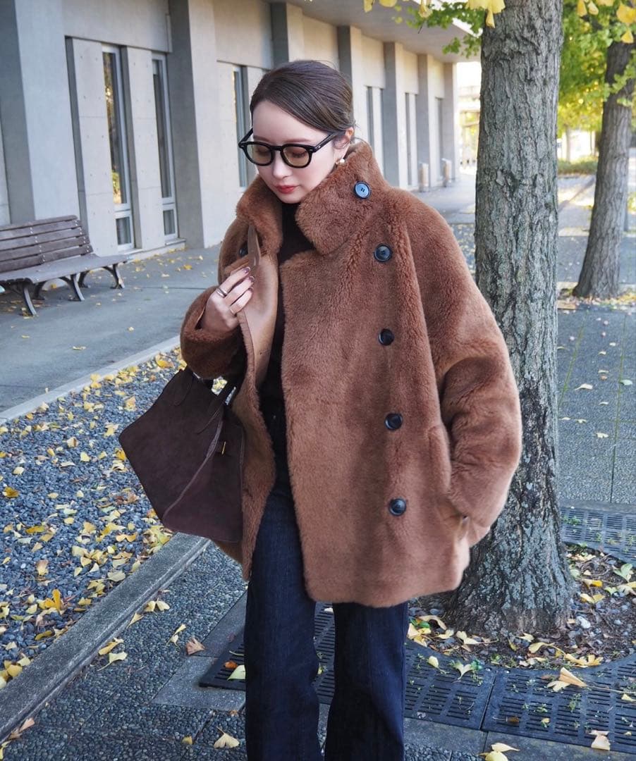 ウール、ムートンコート