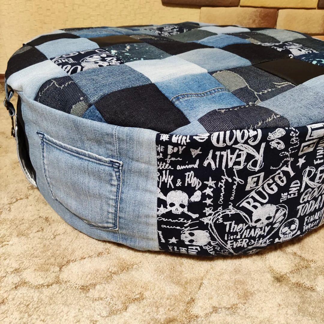 ハンドメイドペットベッド→ペットクッションΦ60ドッグベッド