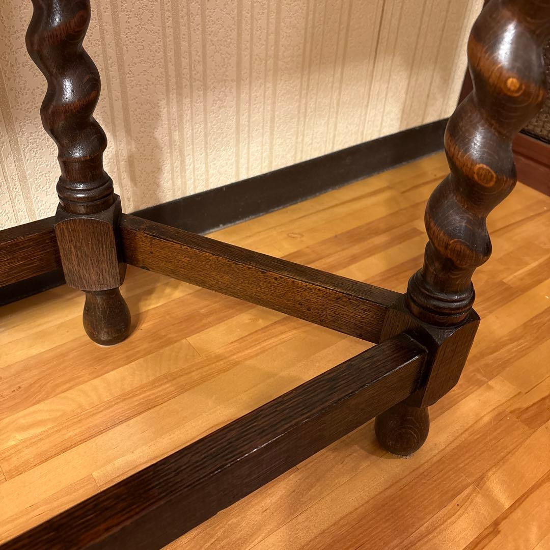 美品！良品イギリス アンティーク家具コンソールテーブル花台ダークブラウン 英国製