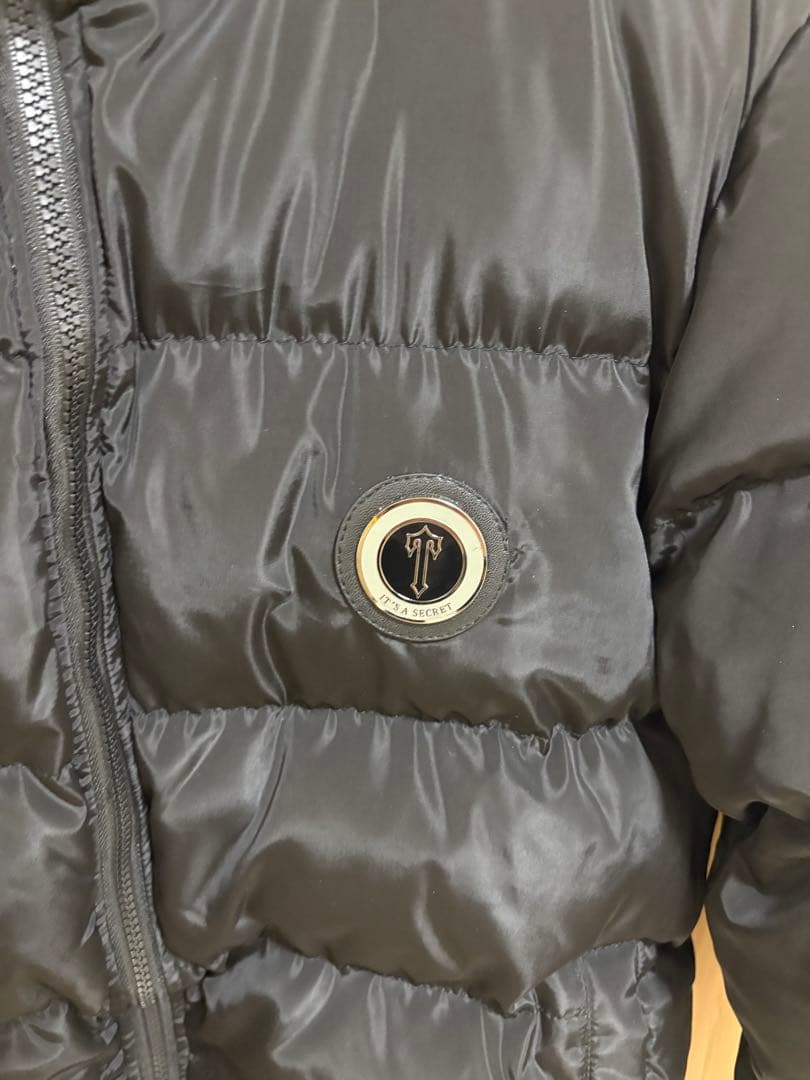 TRAPSTAR ブラック　ダウンジャケット S tacchi