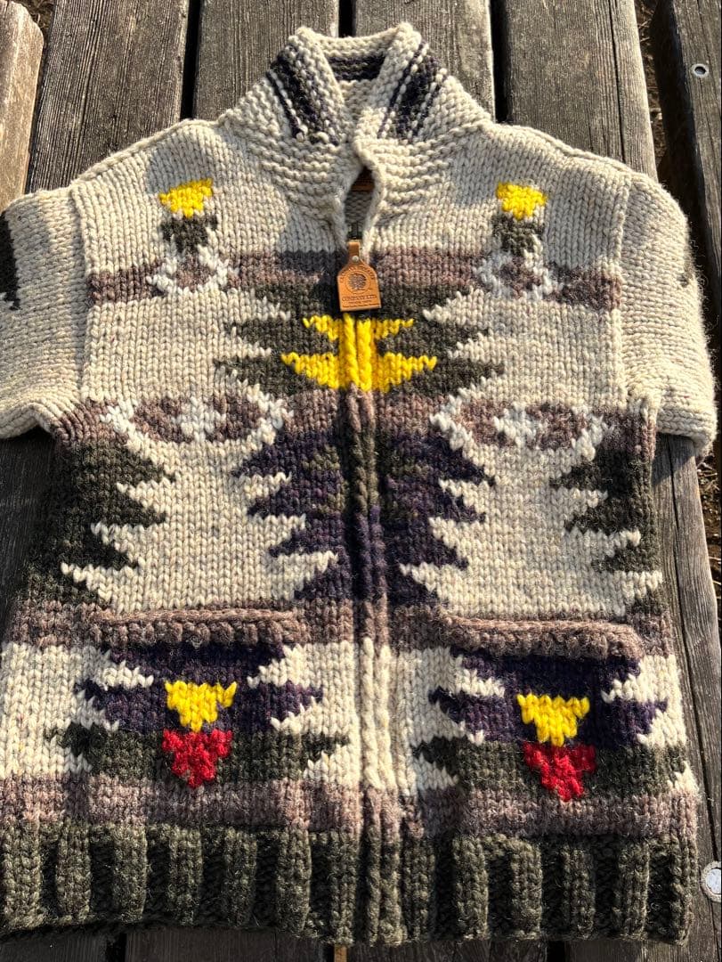 CANADIAN SWEATERカナディアンセーター カウチンカーディガンM