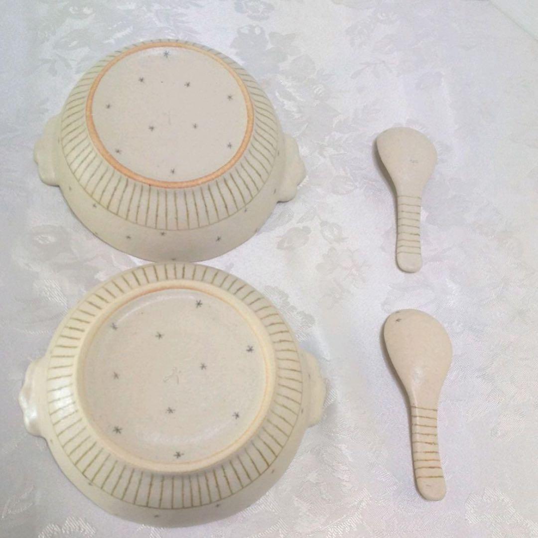 穂屋工房☆耳付き鉢とレンゲのセット☆吉田千穂