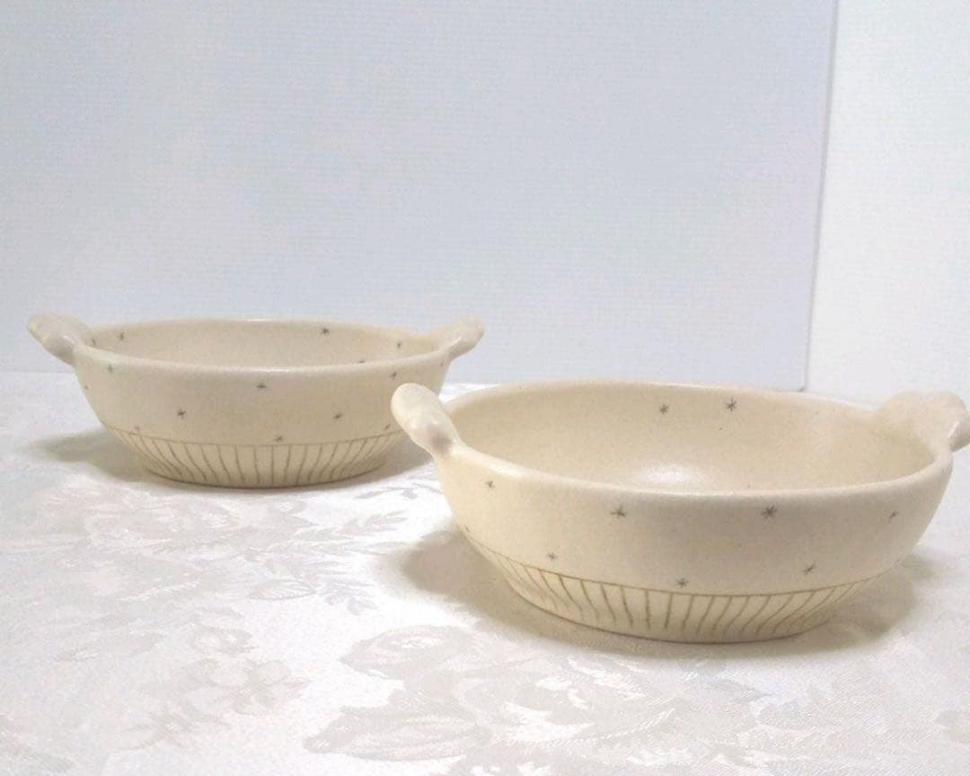 穂屋工房☆耳付き鉢とレンゲのセット☆吉田千穂