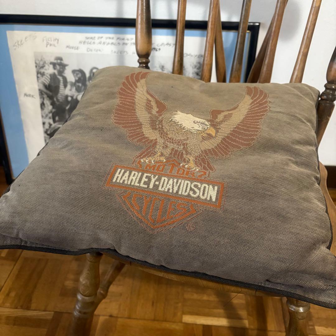 希少 ノベルティ 60's〜 ヴィンテージ ハーレー イーグル クッション