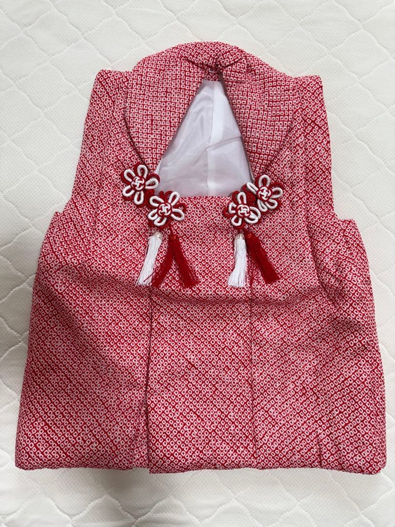 七五三　3才　総絞り　セット　赤