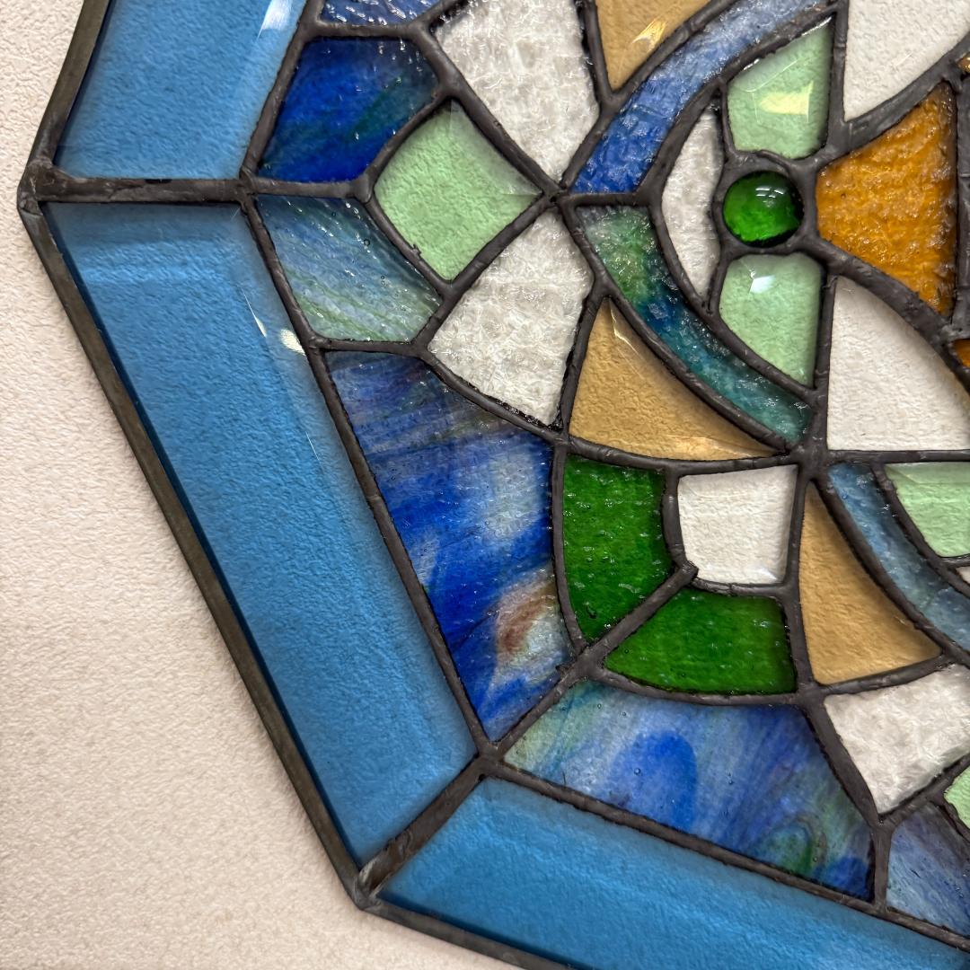 フォロー割【USED品 】欧州 アンテーク ステンドグラス　ハンドメイド