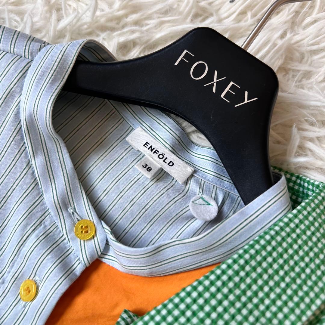 ENFOLD エンフォルド サッカーギンガム ホールSHIRT