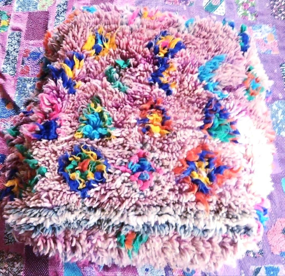 トルコ　プフ　モロッコ　ヴィンテージクッション　スザニ