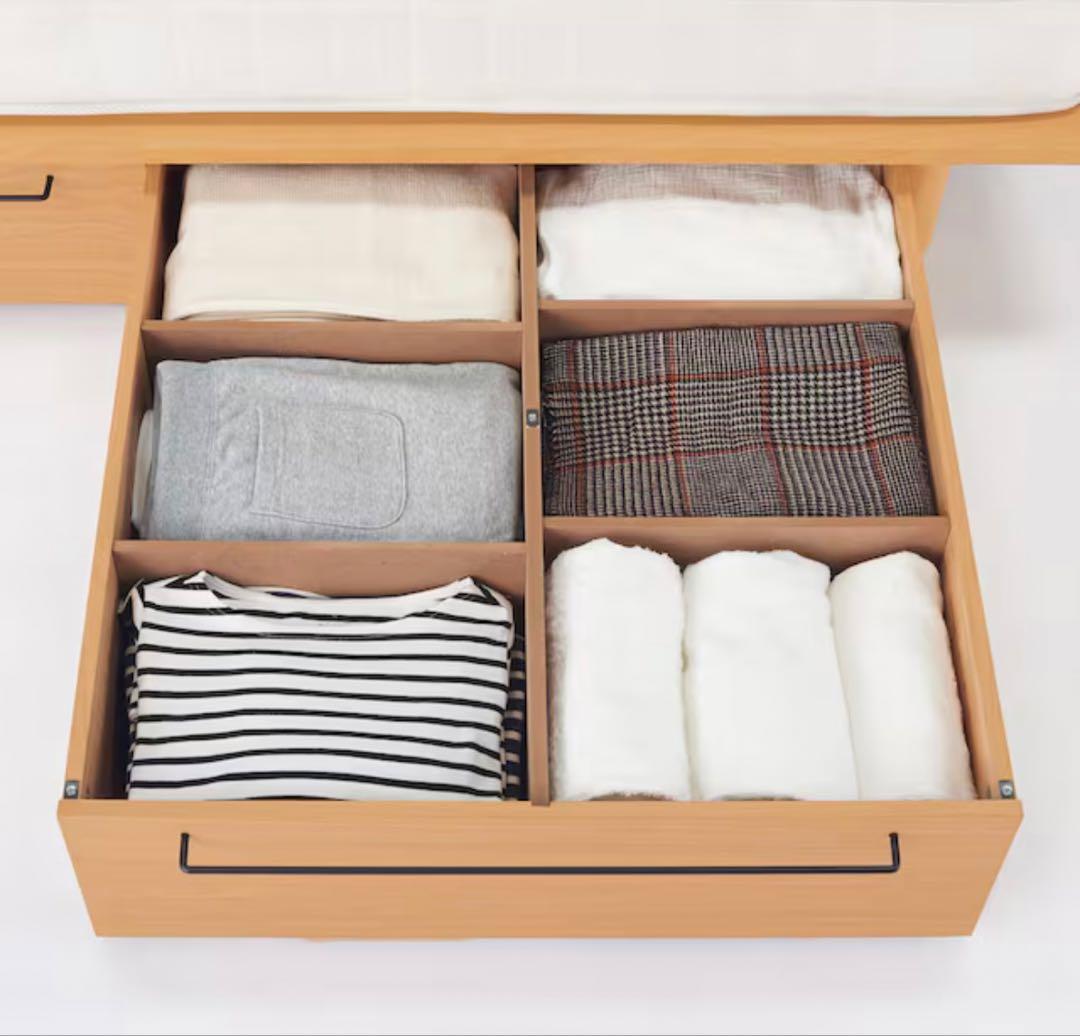 【無印良品】ベッド下収納　大・オーク材・高さ２５ｃｍタイプ②