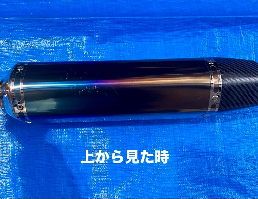 太*り様 NINJA1000SX ツインエンド　チタン　スリップオンマフラー