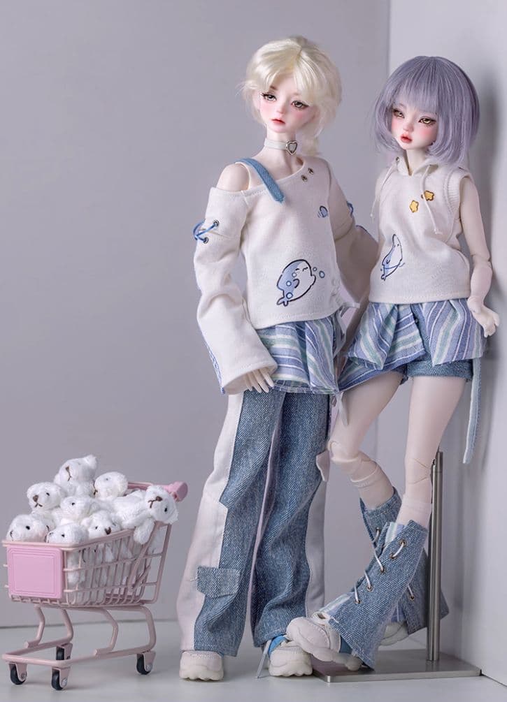 AX512 BJD 1/4 ドール本体 Amu 球体関節人形 ハンドメイド