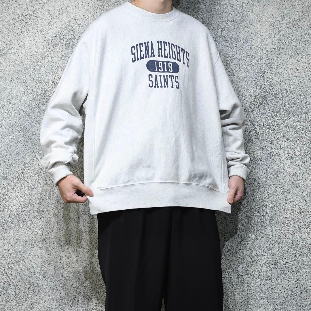 古着 Champion reverse weave カレッジスウェット グレー