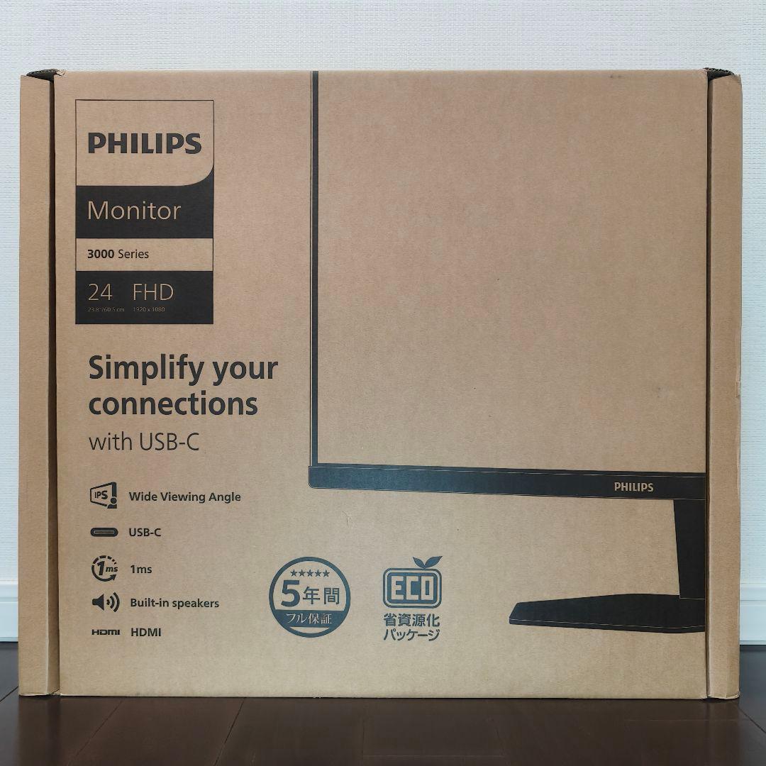 PHILIPS ディスプレイ 23.8インチ 24E1N3300A/11