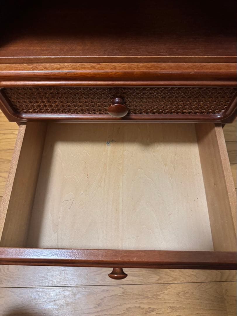 ラタン　ラック　藤　昭和　レトロ　ヴィンテージ 木製