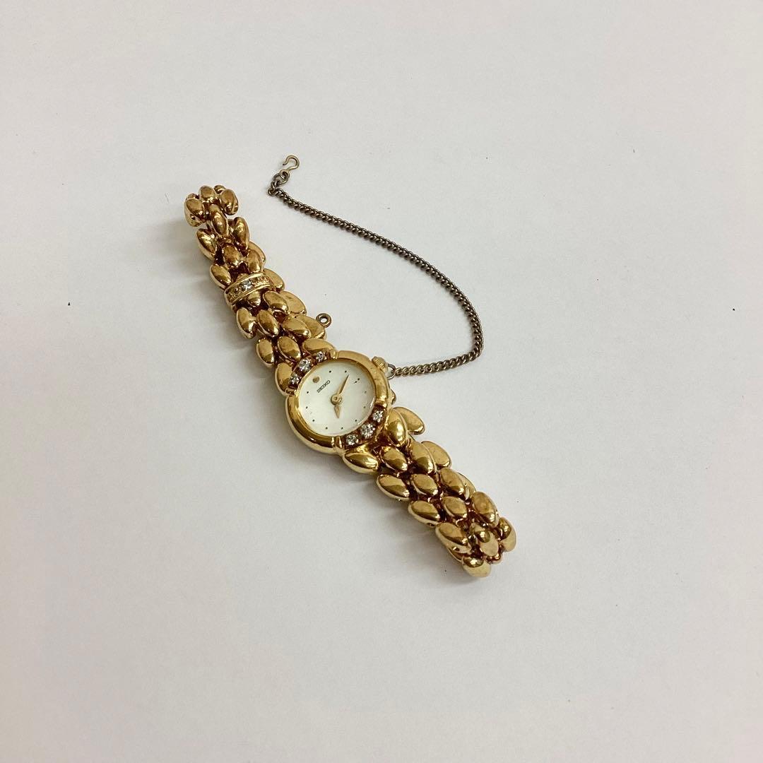 SEIKO セイコー 1E20-0760 腕時計 ゴールド ドレスウォッチ 不動