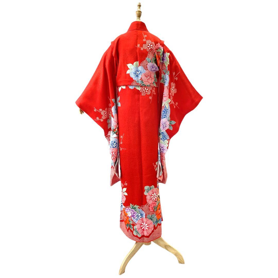 ◎mk-589　七五三　女の子　着物　7歳　　12-2