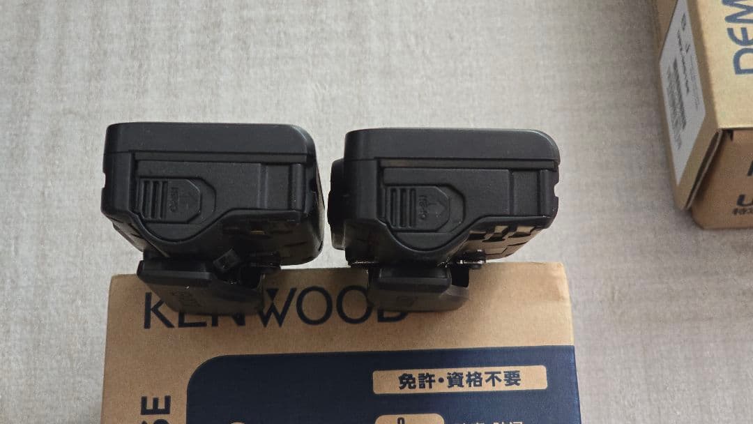 KENWOOD UBZ-M51SE 2台セット 純正インカム2個付き