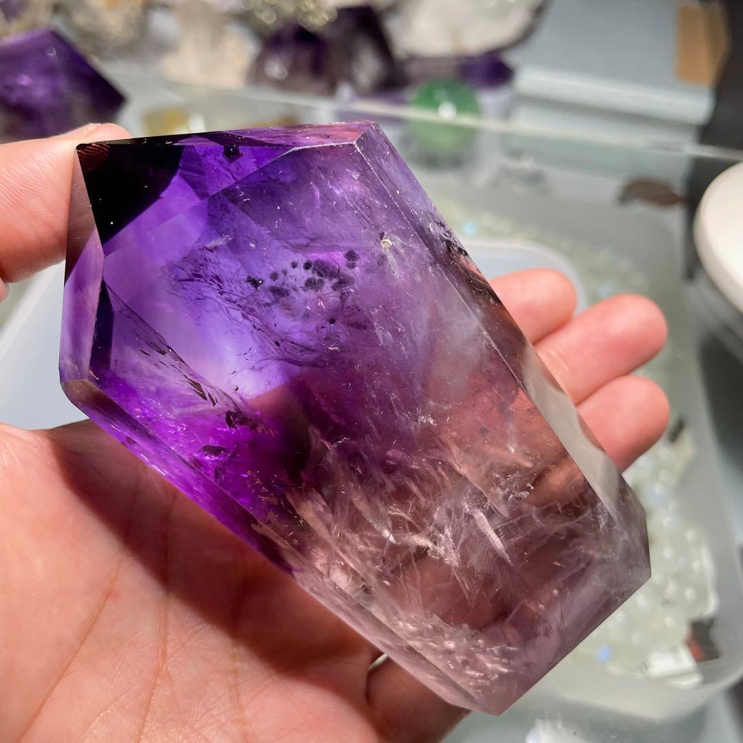 スーパーセール☆ロマネサイト入り☆大きめ☆アメジストポイント