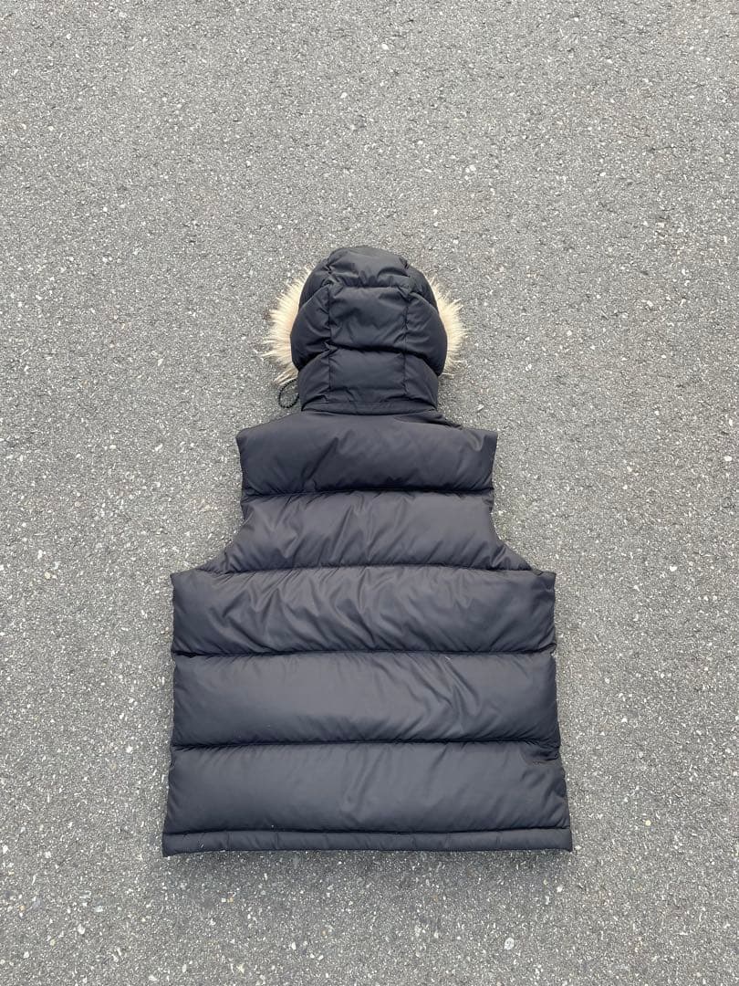 archive y2k others ダウンベスト　ファー付き 黒短丈 swag