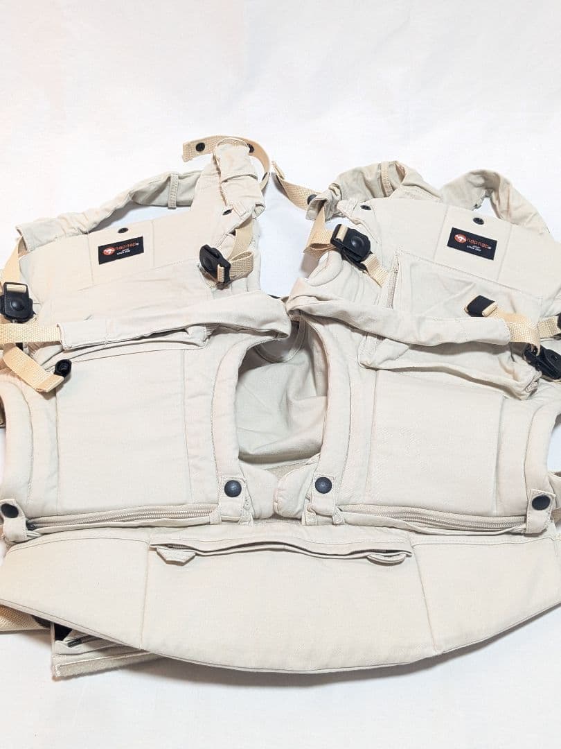 良品 napnap 双子用抱っこ紐 ベージュ ふたご抱っこひも