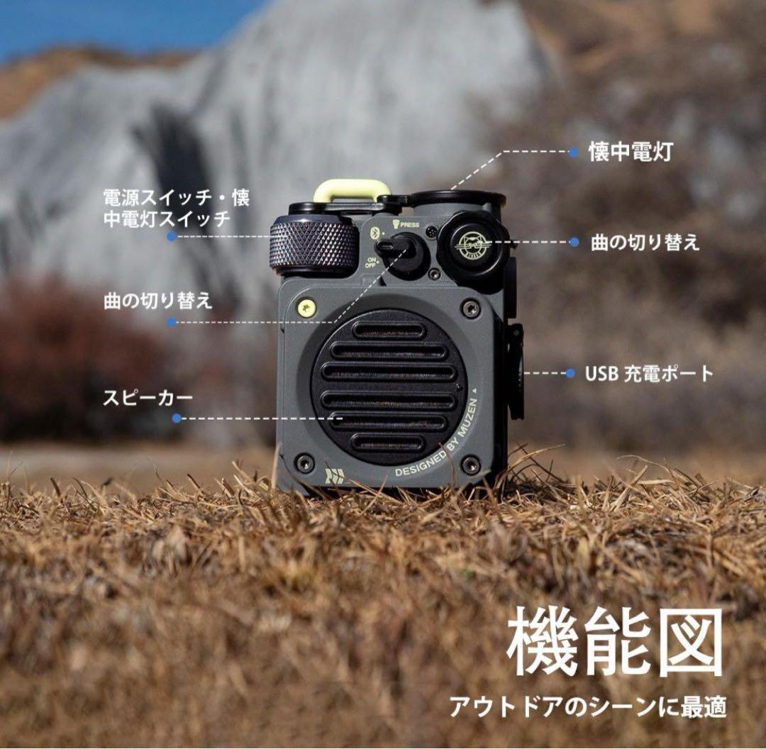 MUZEN Wild miniスピーカー buletooth5.0 メタルグレー