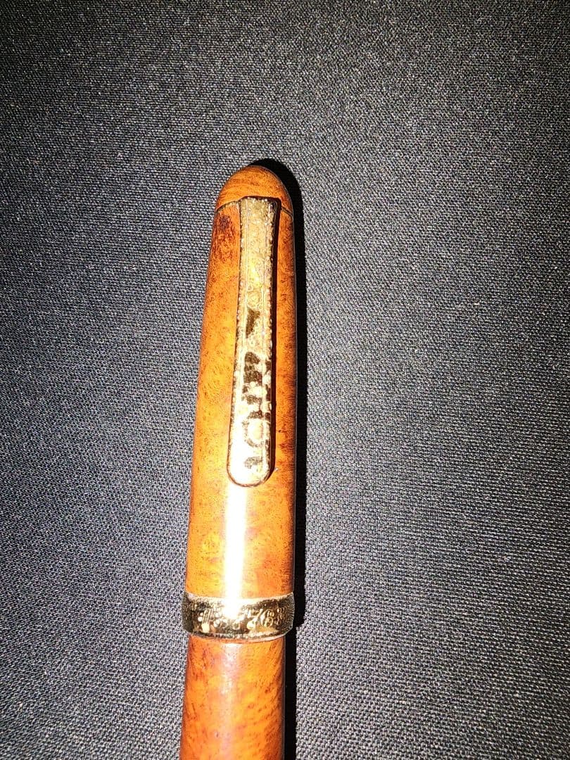 platinum 3776 中古木軸万年筆