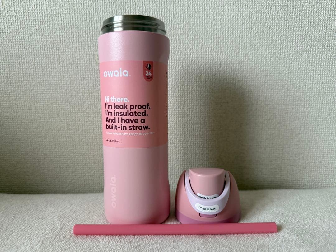 【新品未使用】owala 水筒 24oz.(710ml)ピンク　日本未発売カラー