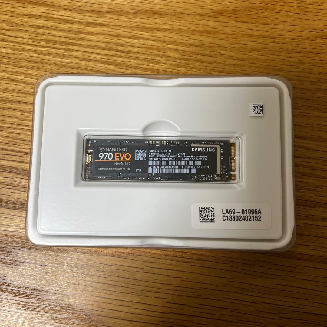 内蔵型SSD Samsung 970 EVO NVMe M.2 1TB