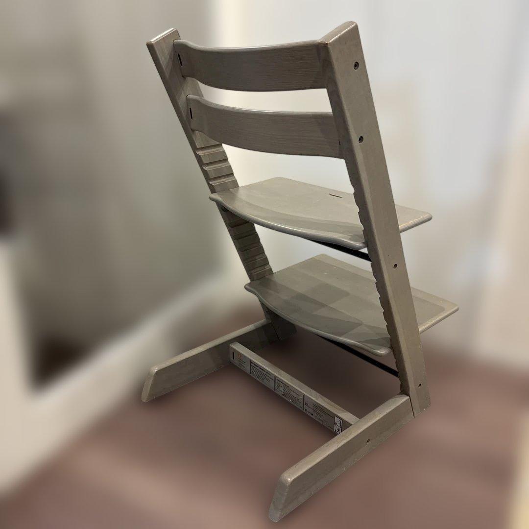 【希少カラー】ストッケトリップトラップ　オーク材　グレーウォッシュ