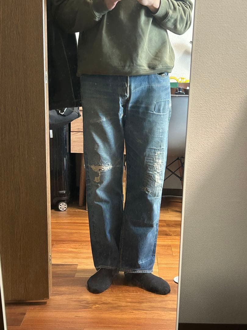 ヨ*シ様 Levi’s 501 BigE ビンテージ 隠しリベット 赤耳 W34