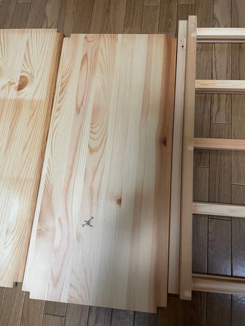 無印良品　パイン材ユニットシェルフ　86センチ幅小　木製ラック　木製シェルフ