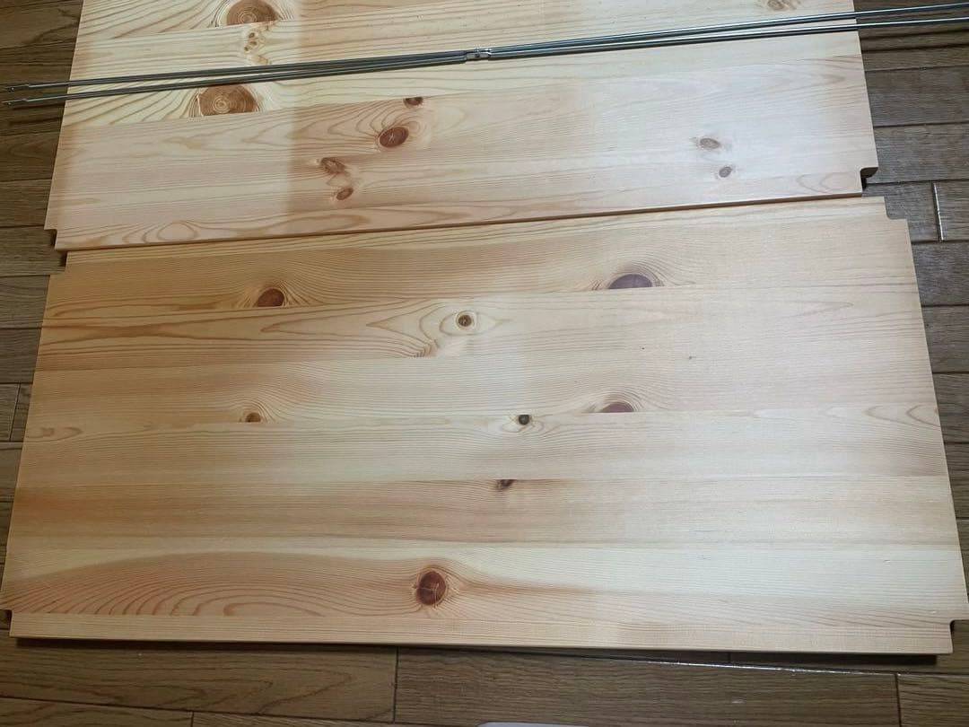 無印良品　パイン材ユニットシェルフ　86センチ幅小　木製ラック　木製シェルフ