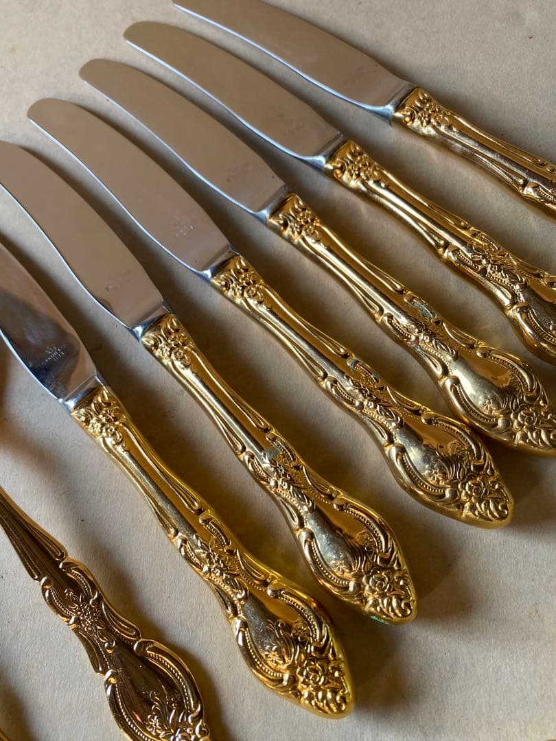 金メッキ　カトラリーセット　ゴールド