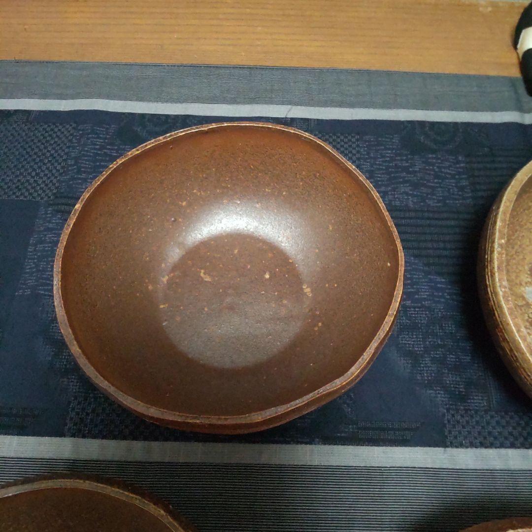 丸 鉢 4ケ 備前焼 12