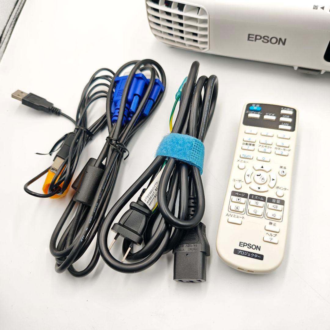 【ほぼ未使用】EPSON プロジェクター EB-S03 リモコン付き 使用16h