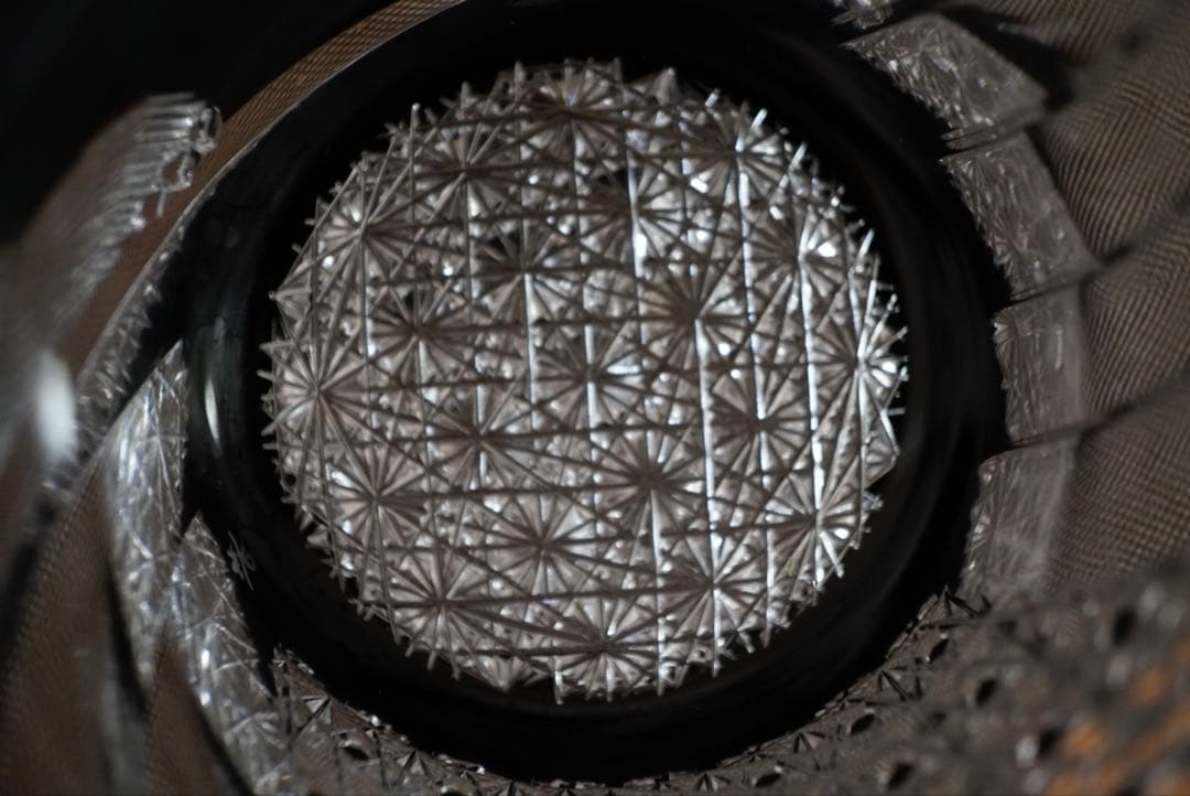 美品 但野英芳 江戸切子 虎 ロックグラス（切子 江戸切子 薩摩切子）