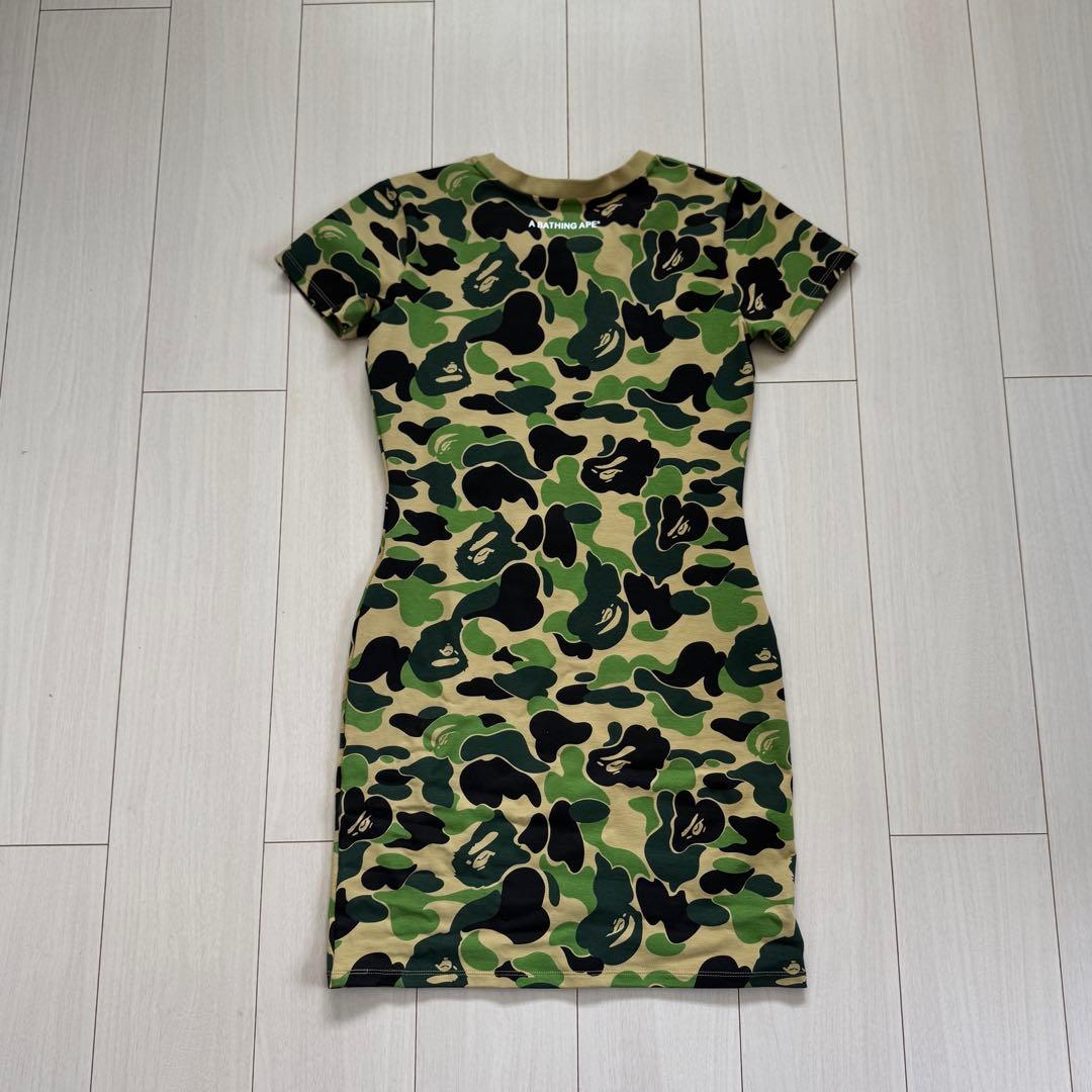 A BATHING APE 迷彩柄ミニワンピース 半袖